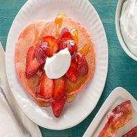 Strawberry Pancakes Recipe image
