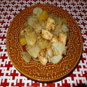 Sweet and Spicy Chicken and Potato Skillet #SP5_image