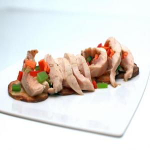 Chicken Roulade with Mixed Vegetables and Pan Fried Potatoes image