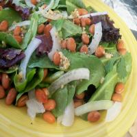 Baby Greens and Garlicky White Bean Salad image