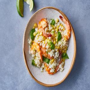 Coconut Rice With Shrimp and Corn image