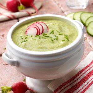 Cucumber Leek Vichyssoise Recipe | A Well-Seasoned Kitchen®_image