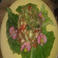 Lemony Lentil Salad With Salmon image