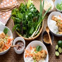 Vietnamese Rice Noodles With Lemongrass Shrimp image