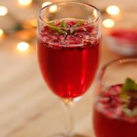 Pomegranate Champagne Cocktails image
