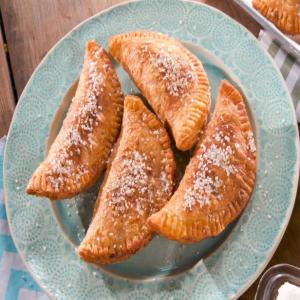 Rustic Cinnamon and Sugar Hand Pies with Raspberry-Cream Cheese Filling_image