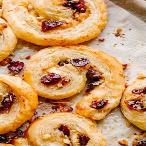 Cranberry Brie Puff Pastry Pinwheels - An Easy Party Food Idea!_image