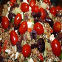 Bulgar, Red Pepper, Cucumber, and Feta Salad image
