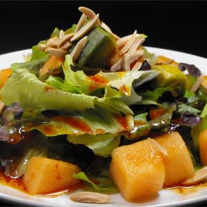 Avocado and Cantaloupe Salad with Creamy French Dressing_image