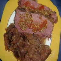 Crock Pot Corned Beef With Sauerkraut and Plums image