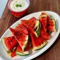 Grilled Watermelon with Whipped Feta Dip_image