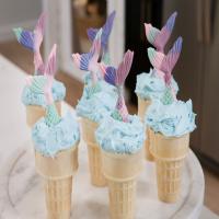 Mermaid Cupcakes Stuffed in Ice Cream Cones?! This Dessert Is Almost Too Cute to Eat_image