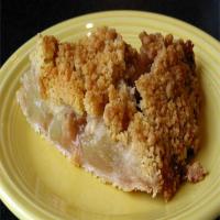 Apple Crunch Pie with Vanilla Sauce image