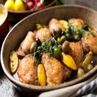 Braised Chicken With Lemon and Olives image