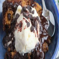 Slow-Cooker Chocolate Chip-Brownie Cake image