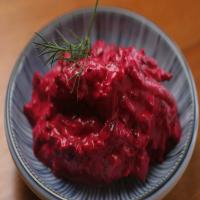 Thick Yogurt With Beets, Garlic and Dill image