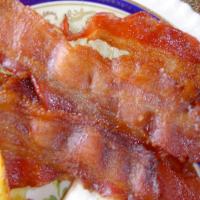 Oven Cooked Bacon With Black Pepper and Brown Sugar image