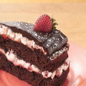 Fudge-Strawberry Cream Torte_image