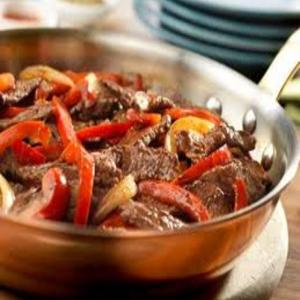 Steak and Bell Peppers_image
