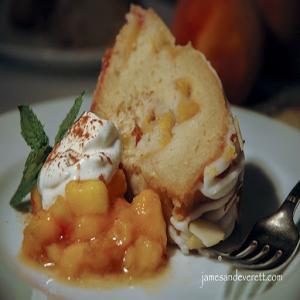 Peach Cake with Orange Glaze & Almond Icing Recipe - (4.1/5) image