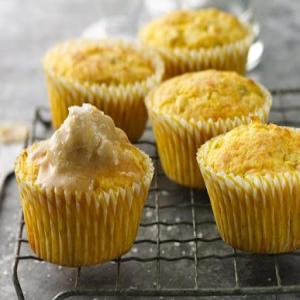 Cornbread Cupcakes with Maple Butter Topping_image