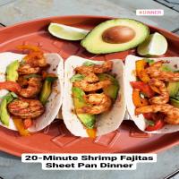 20-Minute Shrimp Fajitas Sheet Pan Dinner image