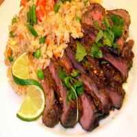 Grilled Thai Sirloin with Tangy Lime Sauce_image