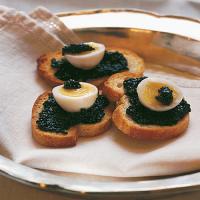 Quail Eggs with Caviar image