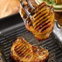 Pan-fried Pork Chops with orange and rosemary_image