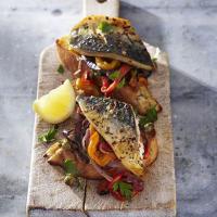 Grilled mackerel with escalivada & toasts image