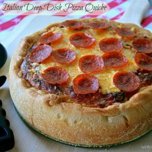 Italian-Inspired Deep-Dish Pizza Quiche_image