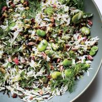 Rice Salad with Fava Beans and Pistachios image