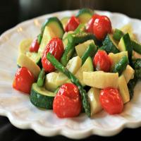 Roasted Asparagus, Zucchini, and Tomatoes image