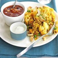 Spiced rice & lentils with cauliflower image