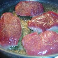 Ostrich Steaks with Calvados Sauce_image