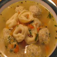 Chicken Meatball and Tortellini Soup - Tyler Florence image