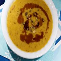 Curried Pumpkin and Mushroom Soup_image