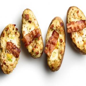 Twice-Baked Potatoes with Bacon and Eggs image