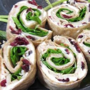 Turkey, Cranberry, and Spinach Roll-Ups_image