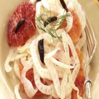 Fennel Carpaccio with Blood Oranges and Black Olives_image