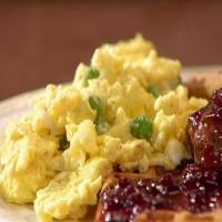 Savory Eggs with Peas and Shallots_image