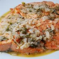 Broiled Salmon in Wine Dijon Sauce Recipe - (4.7/5) image