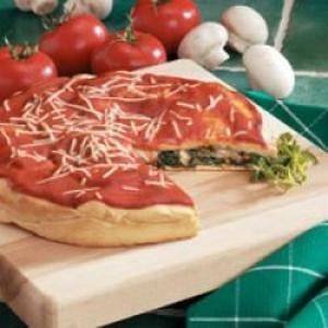 Spinach Stuffed Pizza_image