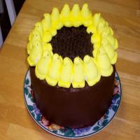 Peeps Sunflower Cake image