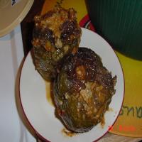 Bell Peppers.... Stove Top Beef-Stuffed Red or Green Peppers_image