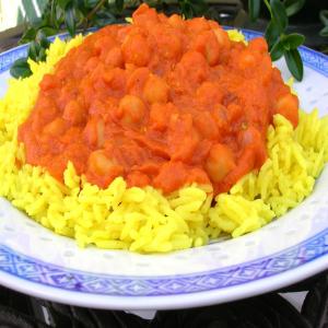 Chickpea Curry (Indian Style) over Basmati Rice_image