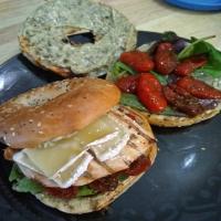 Chicken and Brie Sandwiches with Roasted Cherry Tomatoes image