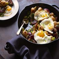 Roasted Baby Turnips with Miso Butter and Fried Eggs image