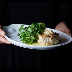 Crab Cakes with Herb Salad_image