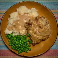 Smothered Round Steak with Gravy_image